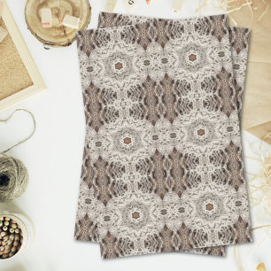 Tropischer Strand Boho chic Stamm Makrame Crochet Seidenpapier