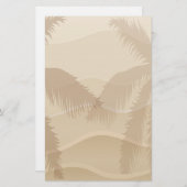 Tropischer Strand Briefpapier (Vorne/Hinten)