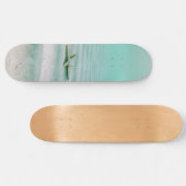 Tropischer Strand Coole Mauer Skateboard (Horizontal)
