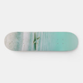 Tropischer Strand Coole Mauer Skateboard (Horizontal)