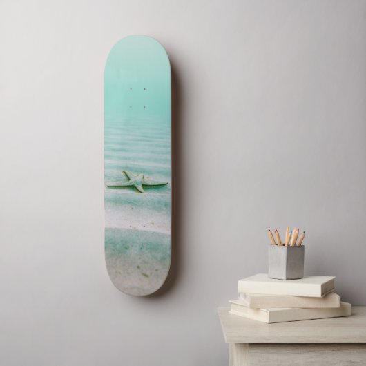 Tropischer Strand Coole Mauer Skateboard (Wandkunst)