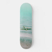 Tropischer Strand Coole Mauer Skateboard (Vorderseite)