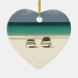 Tropischer Strand-Dominikanische Republik Keramikornament