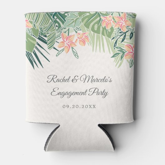 Tropischer Strand Dosenkühler (Vorderseite)