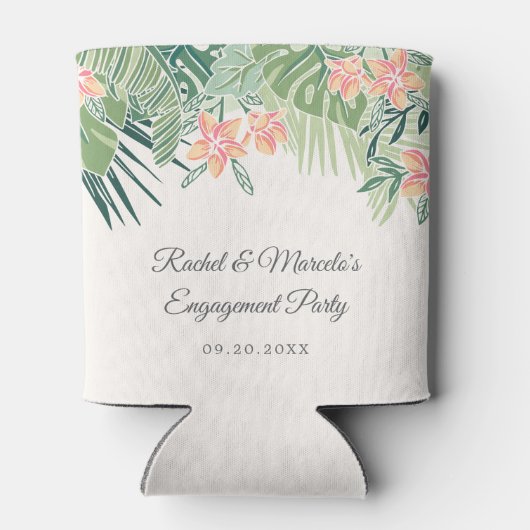 Tropischer Strand Dosenkühler (Rückseite)