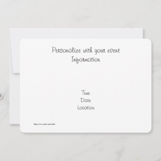 Tropischer Strand Einladung (Rückseite)