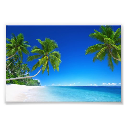 Tropischer Strand-Fotoabzug Fotodruck (Vorne)