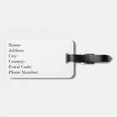 Tropischer Strand Gepäckanhänger (Rückseite horizontal)