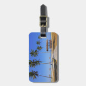 Tropischer Strand Gepäckanhänger (Vorderseite vertikal)