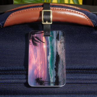 Tropischer Strand Gepäckanhänger