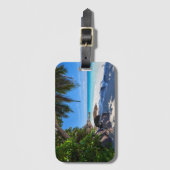 Tropischer Strand Gepäckanhänger (Vorderseite Vertikal)