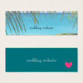 Tropischer Strand gerahmt mit Palmfronten (Vorne & Hinten)