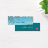 Tropischer Strand gerahmt mit Palmfronten (Schreibtisch)