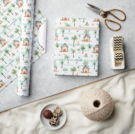 Tropischer Strand Geschenkpapier
