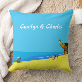 Tropischer Strand, Goa, Indien, Ihr Name Kissen