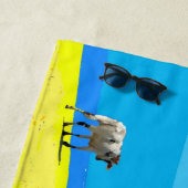 Tropischer Strand, Goa, Indien, Ihr Name Strandtuch (Beispiel)