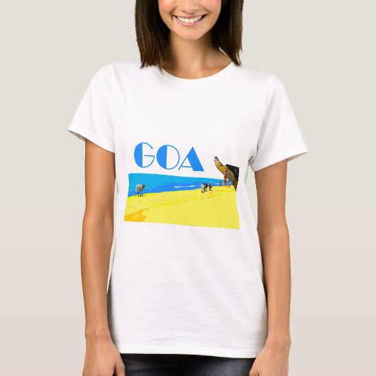 Tropischer Strand Goa, Indien. T-Shirt (Vorderseite)