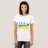 Tropischer Strand Goa, Indien. T-Shirt (Vorne ganz)