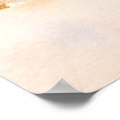 Tropischer Strand hawaii 6 0 Willkommensschild Pla Poster (Ecke)