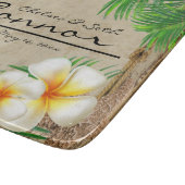 Tropischer Strand-Holzstil Schneidebrett (Ecke)