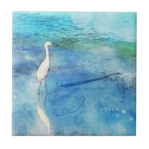 Tropischer Strand im Aquamarinen Aqua Türkise Blu Fliese