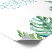 Tropischer Strand im Gedächtnis Poster (Ecke)