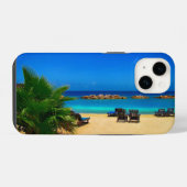 Tropischer Strand iPhone Hülle (Rückseite (Horizontal))