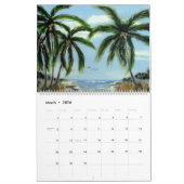Tropischer Strand Kalender (Mär 2026)