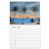 Tropischer Strand Kalender (Feb 2027)