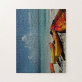 Tropischer Strand Kayaks Puzzlespiel Puzzle (Vertikal)