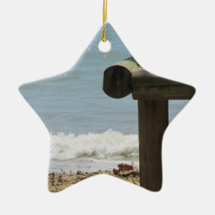 Tropischer Strand Keramik Ornament