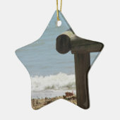 Tropischer Strand Keramik Ornament (Links)