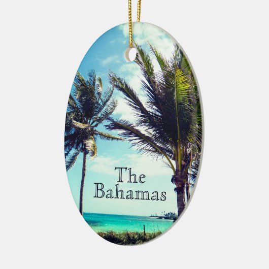 Tropischer Strand Keramik Ornament (Links)