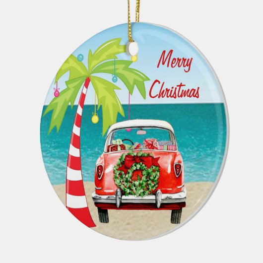 Tropischer Strand-klassische Keramik Ornament (Links)