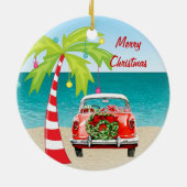 Tropischer Strand-klassische Keramik Ornament (Hinten)