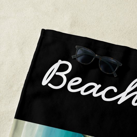 Tropischer Strand-Küstenpalme Strandtuch (Beispiel)