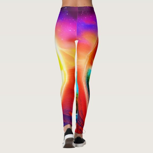Tropischer Strand Leggings (Rückseite)