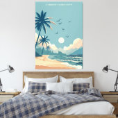 Tropischer Strand Leinwanddruck (Insitu (Schlafzimmer))