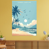 Tropischer Strand Leinwanddruck (Insitu (Wohnzimmer))