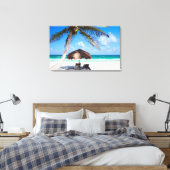 Tropischer Strand Leinwanddruck (Insitu (Schlafzimmer))