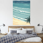 Tropischer Strand Leinwanddruck (Insitu (Schlafzimmer))