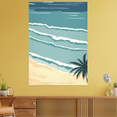 Tropischer Strand Leinwanddruck (Insitu (Wohnzimmer))