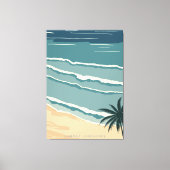 Tropischer Strand Leinwanddruck (Vorderseite)