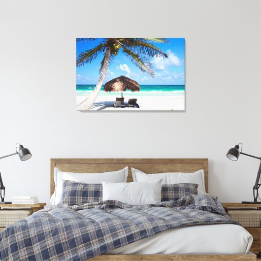 Tropischer Strand Leinwanddruck (Insitu (Schlafzimmer))