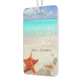 Tropischer Strand, Meer, Seastar, Seashell Autolufterfrischer (Links)