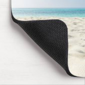 Tropischer Strand-Meersand-Himmel u. Sommer-Tag Mousepad (Ecke)