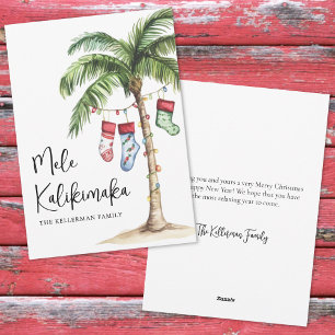 Tropischer Strand Mele Kalikimaka Weihnachten