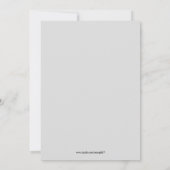 Tropischer Strand mit Meerwasser Einladung (Rückseite)