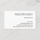 Tropischer Strand mit Palmen, die von Wind gesäumt Visitenkarte (Rückseite)