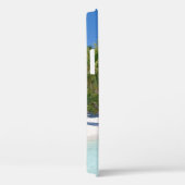 Tropischer Strand mit Palmen Mit Monogramm Case-Mate iPhone Hülle (Rückseite / Rechts)